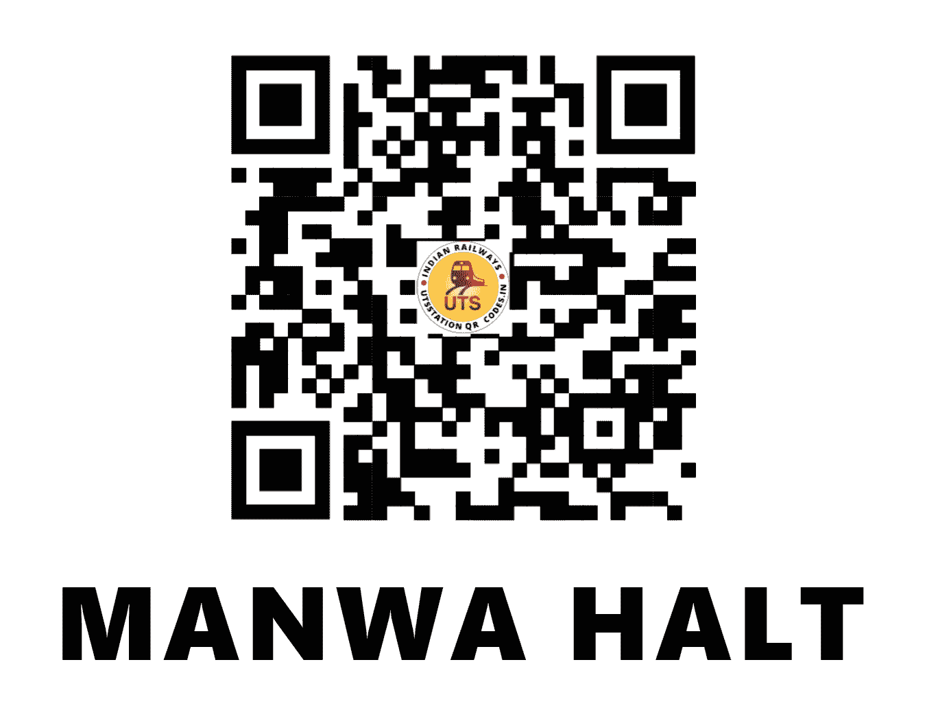 UTS QR Code for MANWA HALT - MANW - NE (UTTAR PRADESH)